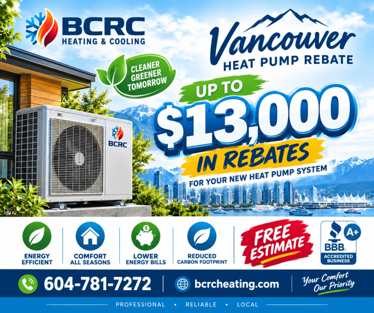$13,000 Heat Pump Rebate Vancouver